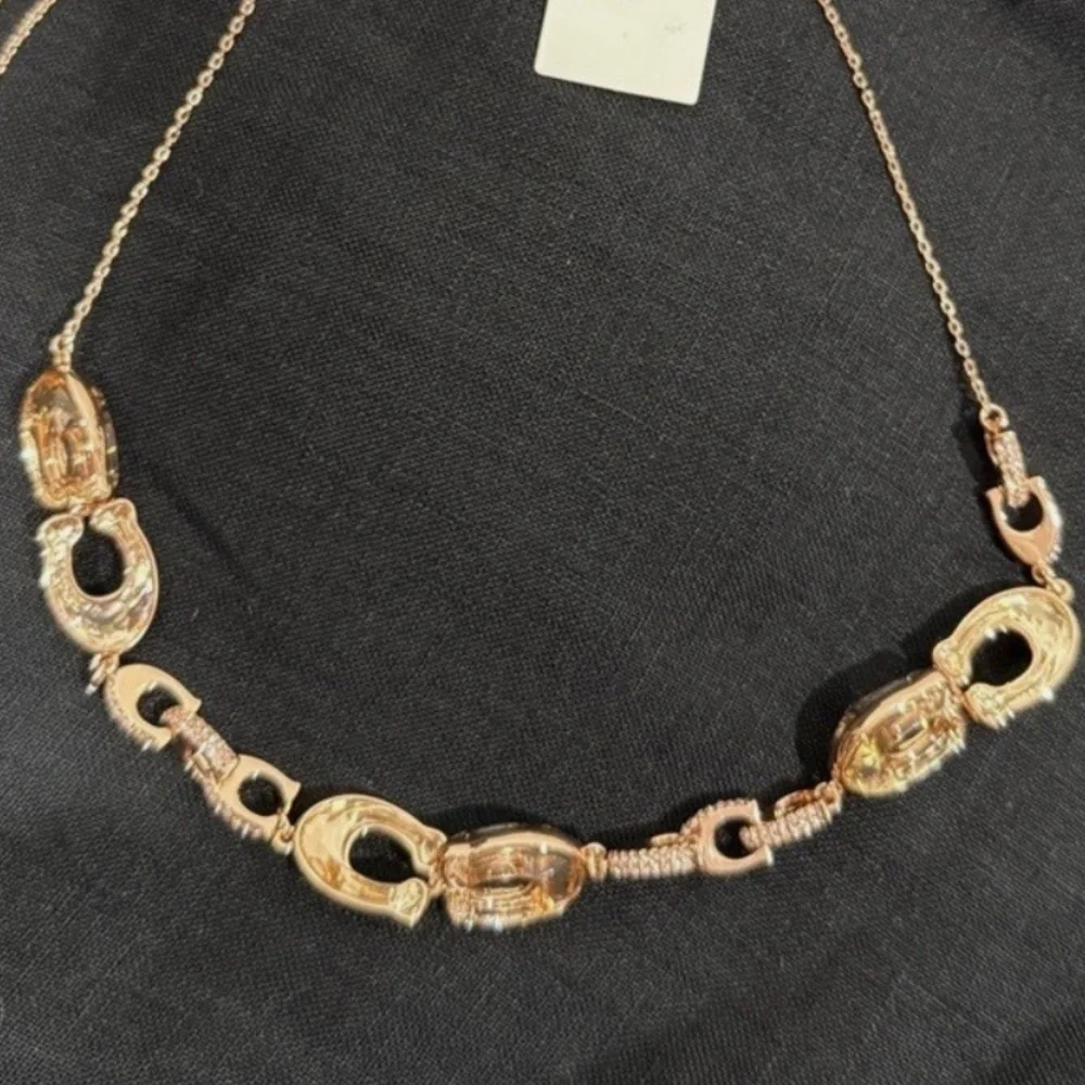 Elegant Rose Gold COACH Necklace - Picture 4 of 4